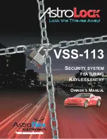 Astroflex AstroLock VSS-113 Owner'S Manual preview