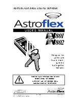 Astroflex MV-801 User Manual preview