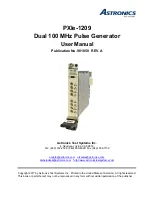 Preview for 1 page of Astronics PXIe-1209 User Manual