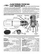 Astronomy Technologies Astro-Tech AT90EDT Product Manual preview