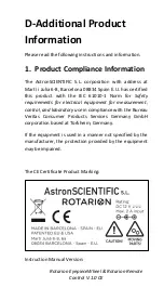 Preview for 43 page of AstronSCIENTIFIC ROTARION EyepieceWheel Instruction Manual