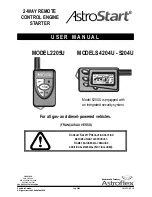 AstroStart 2205U User Manual preview