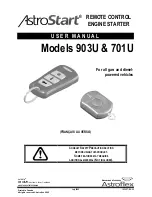 AstroStart 701U User Manual preview