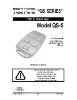 AstroStart QS-5 User Manual preview