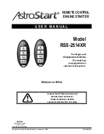 AstroStart RSS-2514XR User Manual preview