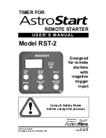 AstroStart RST-2 User Manual preview