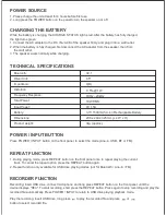 Preview for 2 page of ASTRUM TM065 User Manual