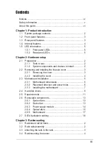 Preview for 3 page of Asus 1U Rackmount Chassis Kit R10-A2P4 User Manual