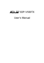 Asus 3DP-V500TX User Manual preview