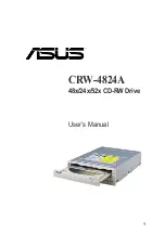 Asus 48x/24x/52x CD-RW Drive CRW-4824A User Manual preview