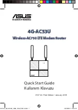 Предварительный просмотр 1 страницы Asus 4G-AC53U Quick Start Manual