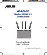 Предварительный просмотр 1 страницы Asus 4G-AC68U Quick Start Manual