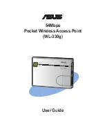 Предварительный просмотр 1 страницы Asus 54Mbps User Manual