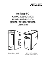 Asus A20DA User Manual preview