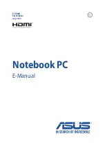 Preview for 1 page of Asus A555U E-Manual