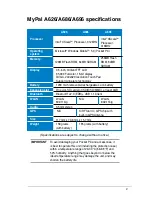 Preview for 5 page of Asus A626 - MyPal - Win Mobile 6.0 312 MHz User Manual