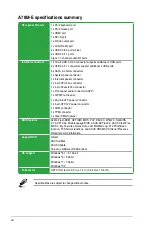 Preview for 8 page of Asus A78M-E User Manual