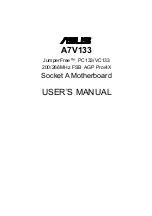 Предварительный просмотр 1 страницы Asus A7V133 User Manual