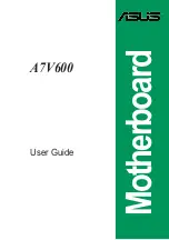 Preview for 1 page of Asus A7V600 User Manual