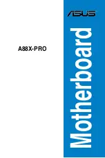 Asus A88X PRO User Manual preview