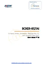 Preview for 1 page of Asus AAEON BOXER-8521AI User Manual