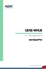 Preview for 1 page of Asus AAEON GENE-WHU6 User Manual