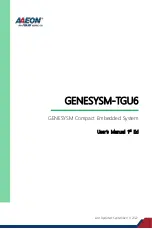 Asus AAEON GENESYSM-TGU6 User Manual preview