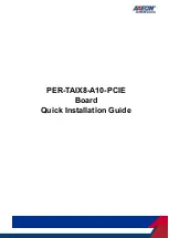 Asus AAEON Myriad PER-TAICX-A10-001 Quick Installation Manual preview