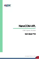 Preview for 1 page of Asus Aaeon NanoCOM-APL User Manual