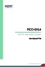 Preview for 1 page of Asus AAEON PICO-EHL4 User Manual