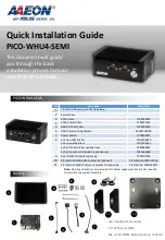 Asus AAEON PICO-WHU4-SEMI Quick Installation Manual preview