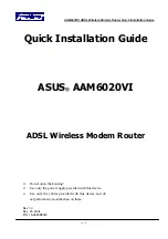 Preview for 1 page of Asus AAM6020VI Quick Installation Manual