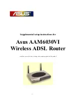 Asus AAM6030EV Quick Setup Instructions Manual preview