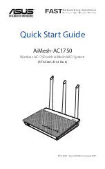 Предварительный просмотр 1 страницы Asus AiMesh-AC1750 Quick Start Manual