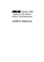 Asus Apollo PL133 Chipset Socket 370 Motherboard CUVL-VM User Manual preview