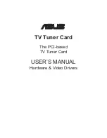 Asus ASUS TV TUNER CARD User Manual preview