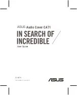 Asus Audio Cover CA71 User Manual предпросмотр