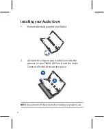 Предварительный просмотр 6 страницы Asus Audio Cover CA71 User Manual