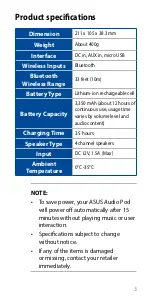 Preview for 5 page of Asus Audio Pod User Manual