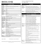 Preview for 2 page of Asus B400A-XH52 Specifications