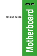 Preview for 1 page of Asus B85-PRO GAMER User Manual