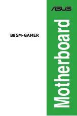 Предварительный просмотр 1 страницы Asus B85M-GAMER User Manual