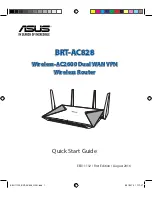 Preview for 1 page of Asus BRT-AC828 Quick Start Manual