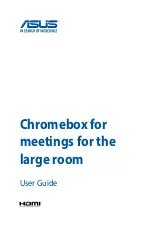 Asus Chromebox for meetings for the large room User Manual preview