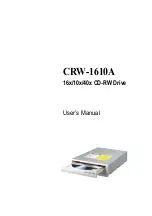 Preview for 1 page of Asus CRW-1610A User Manual