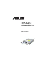 Asus CRW-2410A User Manual preview