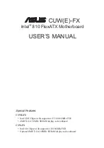 Asus CUW-FX User Manual preview