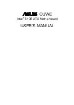 Asus CUWE User Manual preview