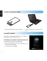 Предварительный просмотр 2 страницы Asus DL External HDD User Manual