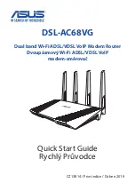 Preview for 1 page of Asus DSL-AC68VG Quick Start Manual